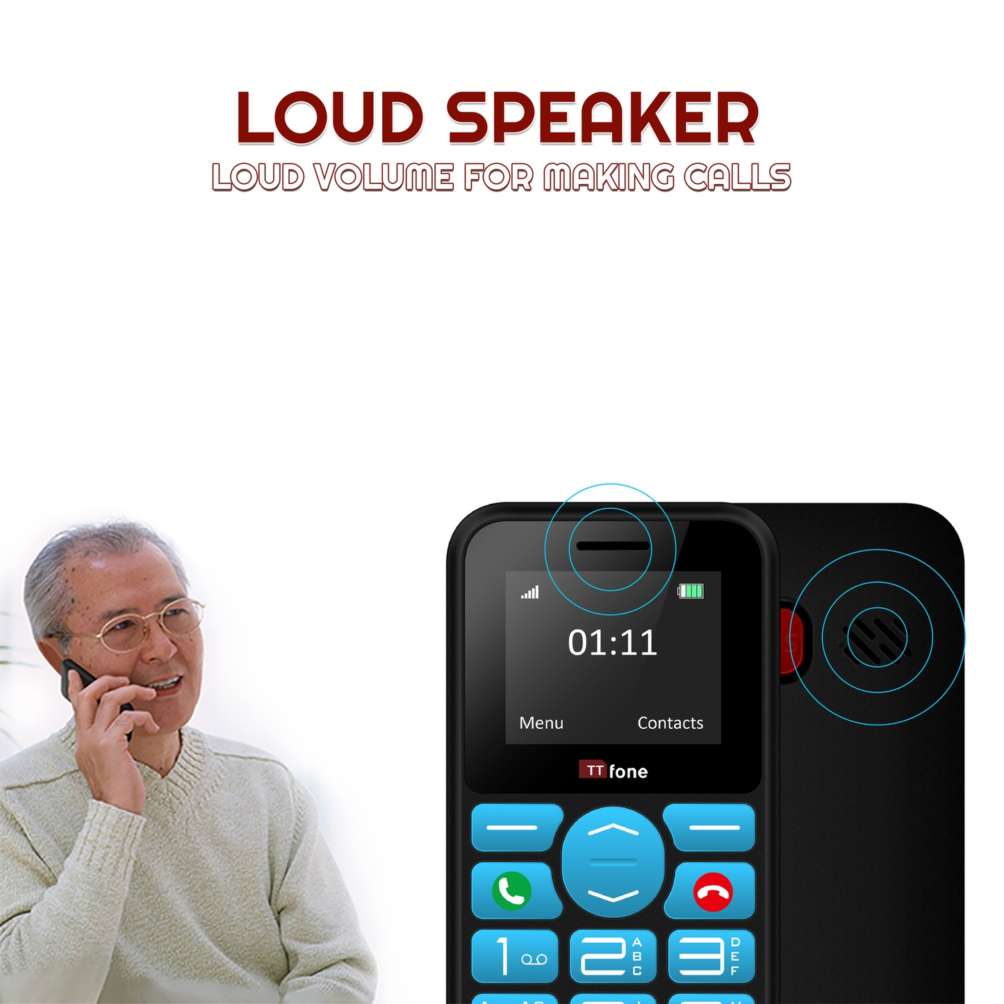 TTfone TT190 with Dock Charger and Vodafone Pay As You Go
