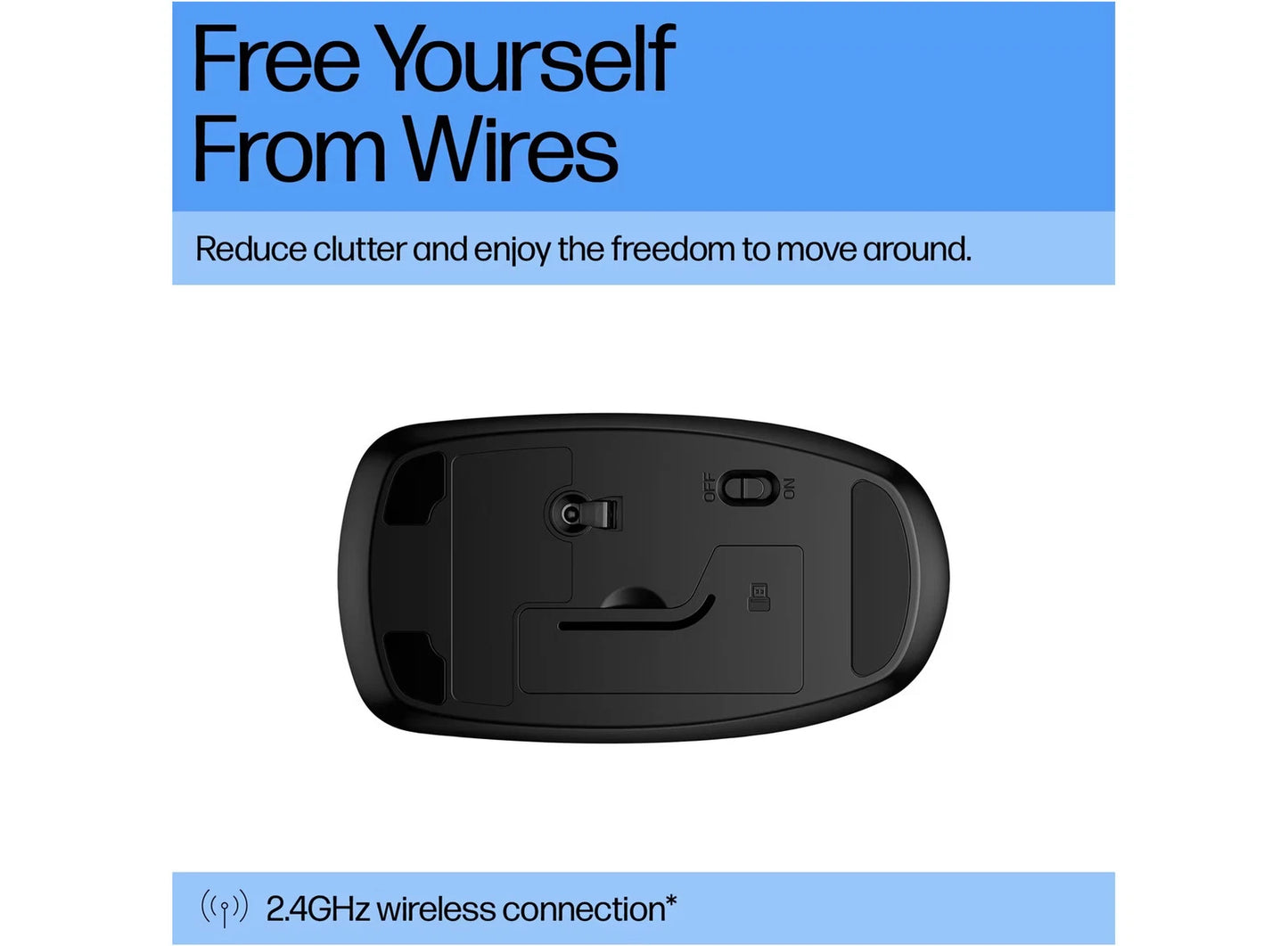 HP 235 Slim Wireless Mouse (Black)