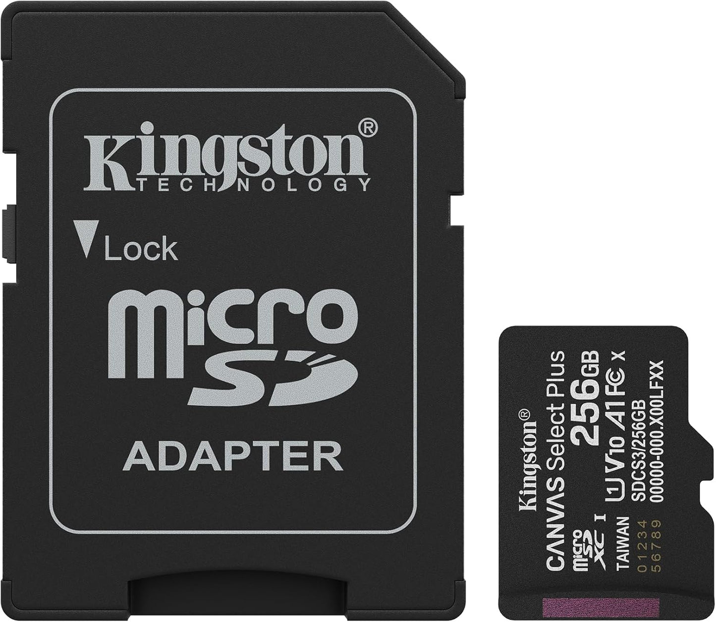 Kingston Canvas Select Plus 256GB microSDXC Memory Card & SD Adapter