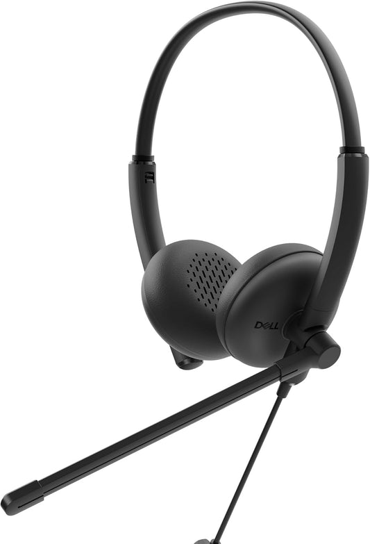 Dell WH125 Wired USB-A Stereo Headset - Black