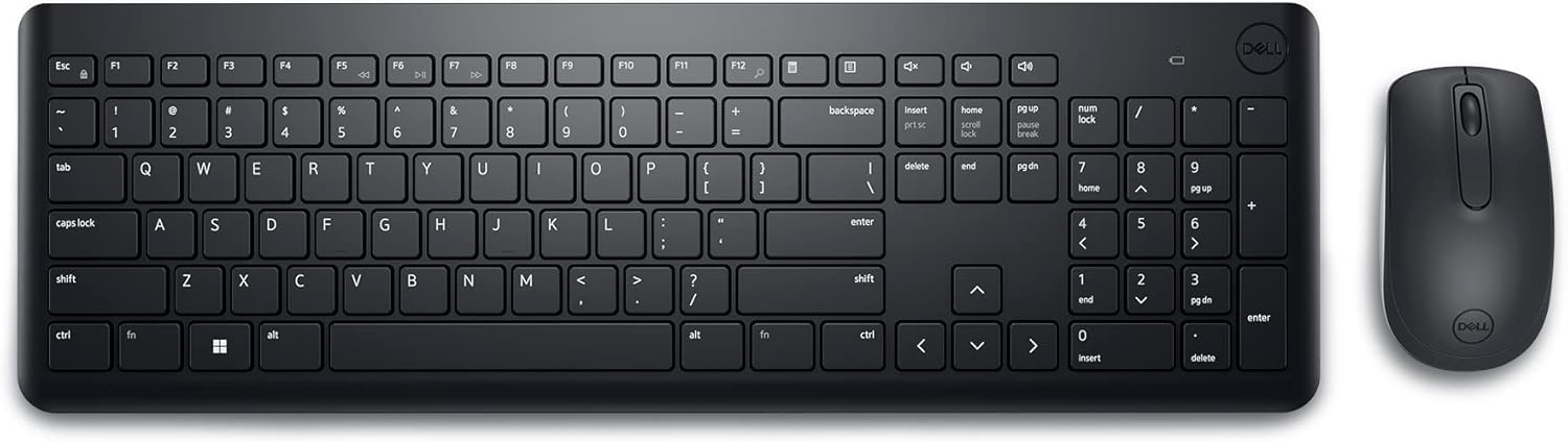 Dell KM3322W Wireless Keyboard and Mouse Combo - Black (UK QWERTY)