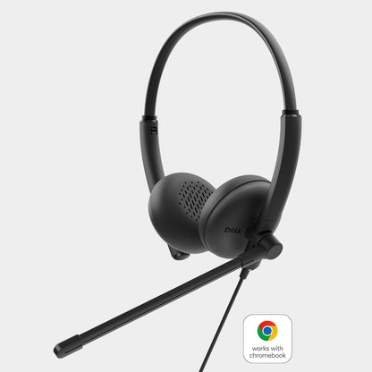 Dell WH125 Wired USB-A Stereo Headset - Black